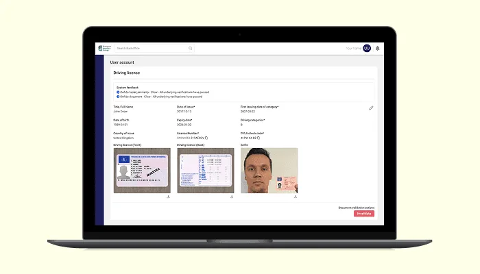 Backoffice for operations